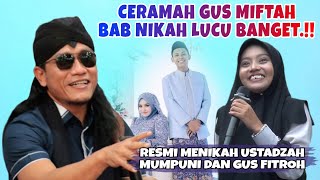 Gus Miftah Terbaru 2024  Ceramah Pernikahan Lucu Banget [upl. by Ykcor790]