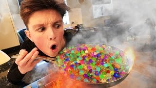 EXPERIMENT Orbeez VS Boiling Water NEVER TRY THIS [upl. by Nylirak]