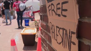 ProPalestine protests continue at George Washington University [upl. by Archy663]