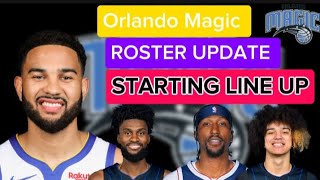 Orlando Magic I Roster UPDATE  STARTING LINEUP nbanba nbaupdate [upl. by Aphra]