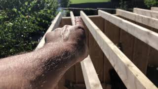 How to construct a garden room timber flat roof [upl. by Binni]