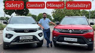 2022 Maruti Brezza vs Tata Nexon  Time to Pick the Best  AutoYogi [upl. by Zusman]