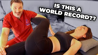 I managed to CRACK Every Joint in Her Body  Chiropractic ASMR Full Body Treatment [upl. by Leicam]