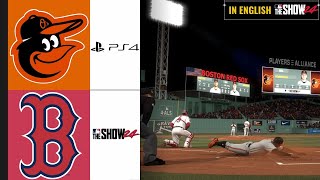 IN ENGLISH  BALTIMORE ORIOLES  BOSTON RED SOX  MLB THE SHOW 24 [upl. by Eloise]