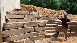 Outcropping Retaining Wall Design Grand Rapids MI [upl. by Zora]