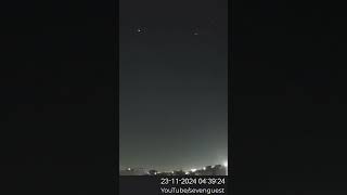 meteorito o bólido o basuraespacial desde méxico mexicocity cdmx 23NOV24 0439 hrs PONIENTE [upl. by Nylirahs]