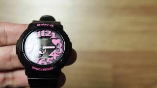 Casio BabyG BGA1301B Black Pink Analog [upl. by Megan]