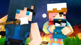 Minecraft Sleepover  BACKYARD CREEPY SLUMBER PARTY Minecraft Roleplay [upl. by Woodcock197]