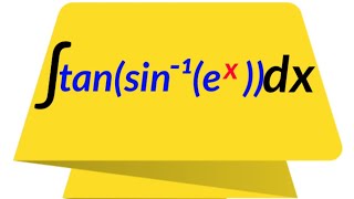 integral of tanarcsinex [upl. by Hite]