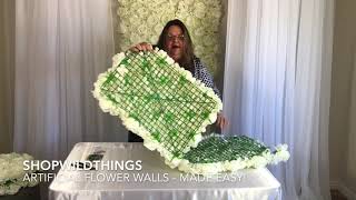 ShopWildThings Flower Walls Made Easy [upl. by Kenyon772]