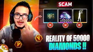 REALITY OF 50000 DIAMONDS  BIGGEST SCAM WITH FAIR PLAYERS 🤬 [upl. by Adnavoj283]