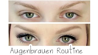 Augenbrauen Routine  Collchen14 [upl. by Chipman]