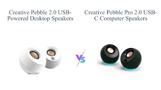 Creative Pebble 20 vs Pebble Pro USB Speakers 🎶 Which is better for you [upl. by Dumah451]