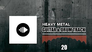 Heavy Metal Style I Guitar And Drum Track I 160 BPM [upl. by Inuat]