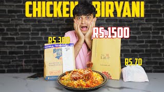 Rs70 vs Rs300 vs Rs1500 Chicken Biryani 🤯 Ek aur Fatka😰 [upl. by Keene]