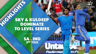 Suryakumars 100 amp Kuldeeps 5fer Mark Team Indias Massive Win  SA vs IND 3rd T20I Highlights [upl. by Ecnerat]