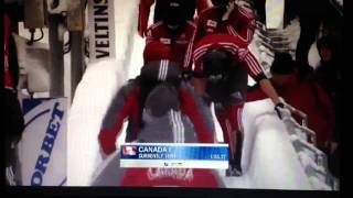 Bobsled Crash  Winterberg Germany  World Cup Race 3 [upl. by Esilanna]