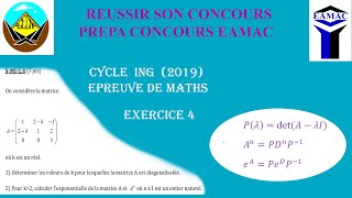 Calcule de Lexponentielle dune matrice et condition de diagonalisabilité [upl. by Bolling775]