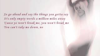 Christina Aguilera  Empty Words with lyrics [upl. by Valli]