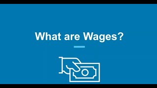 Minimum Wage  What are Wages [upl. by Grados]