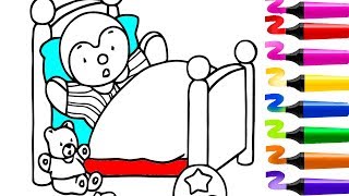 Tchoupi à l’école  Tchoupi et ses amis  Coloriage TCHOUPI et Doudou  TCHOUPI est malade [upl. by Goeger]