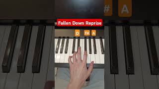 Fallen down Reprise piano [upl. by Ahsinrev]