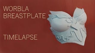 Worbla breastplate  Timelapse [upl. by Ecnerolf]