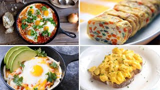 4 recettes à l’œuf faciles et gourmandes pour un brunch ou petit déjeuner [upl. by Netsua]