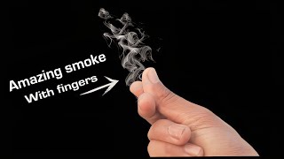 Amazing smoke Create with Fingers  Science Experiments at home experiment youtube science [upl. by Ramoh]