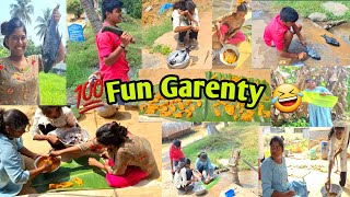 🐟மீன்னுடன் ஒரு FUN 🤣வாழ்ந்தா இப்படி வாழனும்😍Village life with friends 👭 funny pannaithottam [upl. by Assirrak]