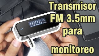 Cómo usar Transmisor FM 35mm para monitoreo  Comentarios [upl. by Felicle]