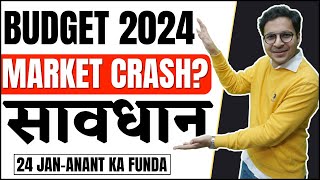 Budget 2024  Market crash सावधान  Bank Nifty analysis  24012024 [upl. by Esojnauj]