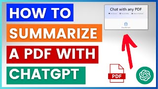 How To Summarize PDF With ChatGPT [upl. by Osric]