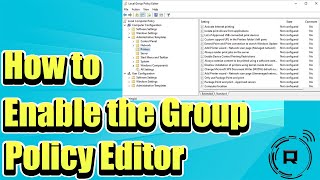 How to Enable the Group Policy Editor gpeditmsc in Windows 10 amp 11 [upl. by Clayborn359]