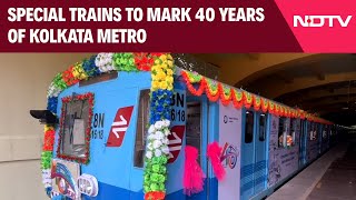 Kolkata Metro News  First Metro Trains Back to Celebrate 40 Years Of Kolkata Metro [upl. by Annayar]