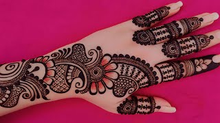 New Stylish mehndi design  Simple henna design  Mehndi designs  Cone designs  Mehandi design [upl. by Naehs]