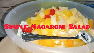 Simple Macaroni Salad Pinoy Recipe trending macaronisalad pinoyfood yummy creamy [upl. by Durtschi656]