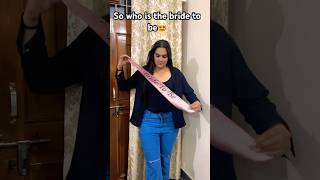 Bride to be 🥰 bridetobe bride masti party wedding lovemarriage [upl. by Nayr]