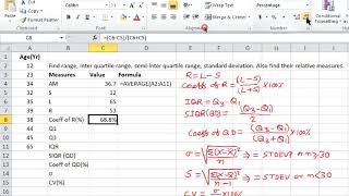 Measures of dispersionIndividual using Excel  Ep18 ftNirmal Bajracharya [upl. by Oisacin]