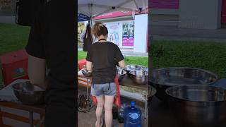 Lady selling noodle salad in Thailand 🇹🇭 streetfood Shorts [upl. by Kimbra592]