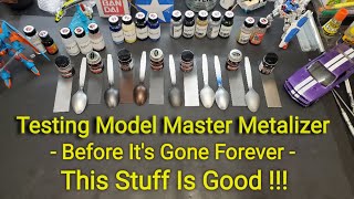 Testing Model Master Metalizer Paints  Before Theyre Gone Forever [upl. by Naxor]