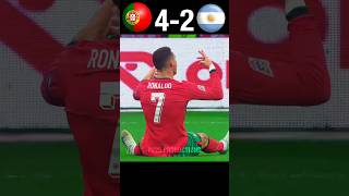 Ronaldo is angry😈  Portugal vs Argentina World Cup 2026 imaginary youtube football shorts [upl. by Roskes]