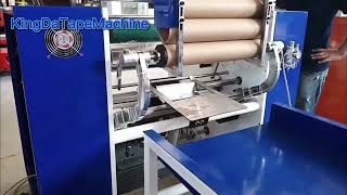 Fully automatic stretch film rewinding machine [upl. by Steffin]