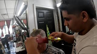 HAIRCUT WITH CARLOS TH BARBER JJ [upl. by Neelloc]