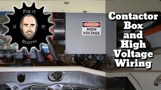 VW Bus Electric Conversion Part 6 Contactor Box and High Voltage Wiring evconversion [upl. by Gussman]