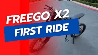 First Look amp Ride Freego X2 Electric Dirtbike Unbelievable Speed and Performance  EKG X21 MAX [upl. by Yssim]