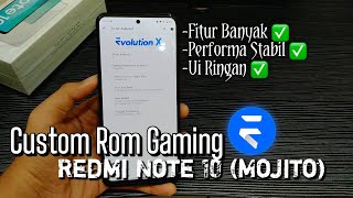 Review Custom Rom Gaming Evolution X Redmi Note 10  Indonesia [upl. by Barbuto]