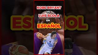 Kobe Bryant Trash Talk Luis Scola en español 📝🏀 short nba [upl. by Miltie723]