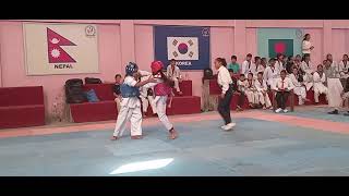 taekwondo sparring nepal  taekwondo sparring girls fight  taekwondo girls fight [upl. by Amble]