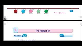 4th class english 5th Lesson Work book The Magic Fishpdf [upl. by Rosen]